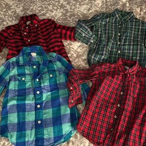 CrewCuts and Gap Long Sleeve Button Down Shirts 
S 6/7